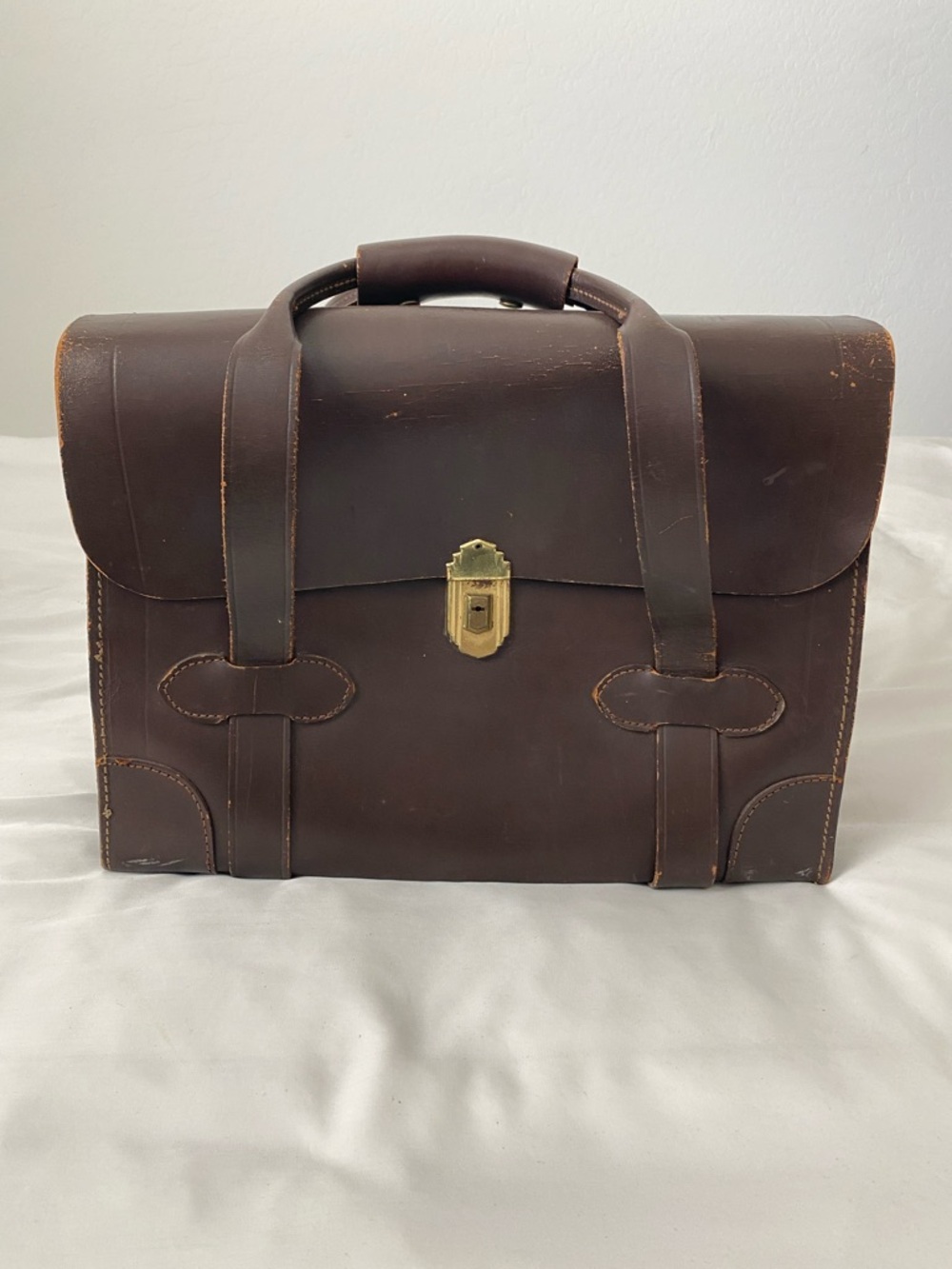 Vintage US Government Pilot Briefcase Leather Type VIII